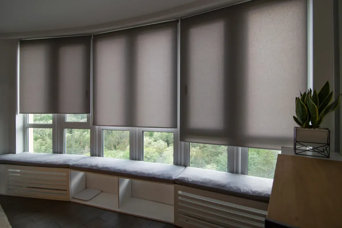 Smart blind system showcasing seamless integration with home automation for effortless control